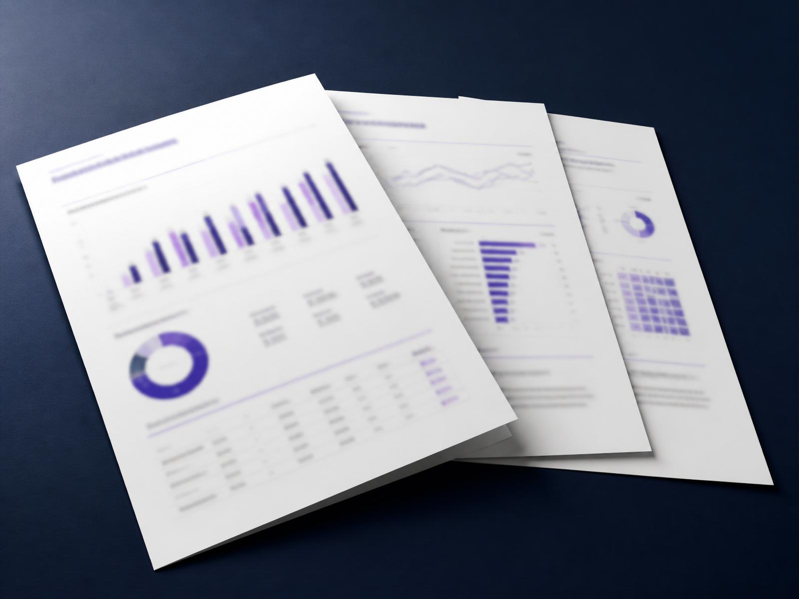 Sample pages from an Up And Social visibility report
